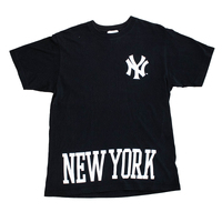 Majestic New York Yankees Black Large T-Shirt Used Vintage