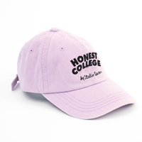 Honest College Mauve Strapback Hat Cap Used Vintage