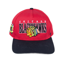 47 Blackhawks NHL Snap Back Cap Hat Used Vintage