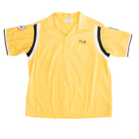 Hilton Embroided Yellow Bowling Shirt XL Mens Used Vintage