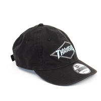 Thrasher New Era 9Twenty Black Hat Used Vintage