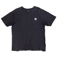 Carhartt Loose Fit Pocket Large Faded Black T-Shirt Used Vintage