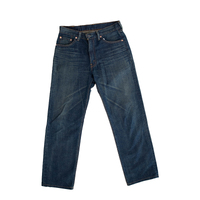 Levi's 502 Denim Blue Jeans 31" Mens Used Vintage