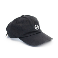 Huf Black Strapback Hat Cap Used Vintage