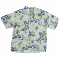Silk Traders Hawaiian Large Short Sleeve Shirt Used Vintage