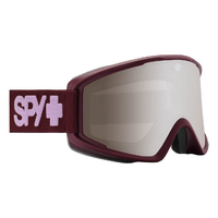 Spy Crusher Elite Matte Merlot Snow Goggles - Bronze Silver Mirror Lens