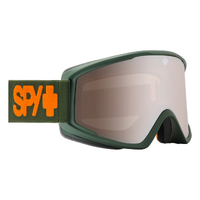 Spy Crusher Elite Jr Matte Steel Green Kids Snow Goggles - Bronze Silver Mirror Lens