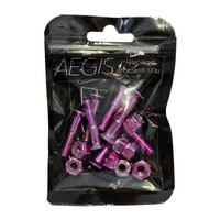 Aegis Anodised Hardware Pink 1" Allen Key Skateboard Bolts