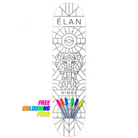 Elan Hinge Colour In Elephant 8.125" Skateboard Deck