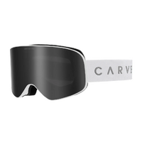 Carve Frother S Matte White Snow Goggles - Grey Silver Mirror Lens
