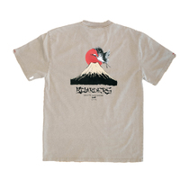 Boarders Japanese Crane Mt Fuji Beige Heavyweight T-Shirt