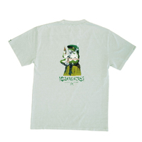 Boarders Japanese Frog Faded Green Heavyweight T-Shirt