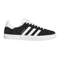 Adidas Gazelle ADV Black White Gold Unisex Skate Shoes