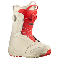 Salomon Ivy Boa Bleached Sand Almond Milk Red Womens 2024 Snowboard Boots