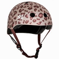 S1 Lifer Certified Light Pink Cheetah Skateboard Helmet