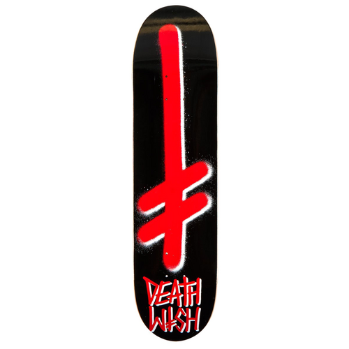 Deathwish OG Gang Logo Black Red 8.5" Skateboard Deck