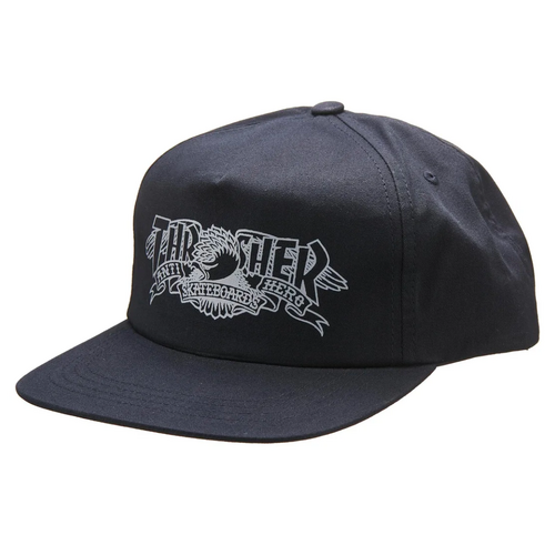 Thrasher Anti Hero Mag Banner Black Snapback Hat