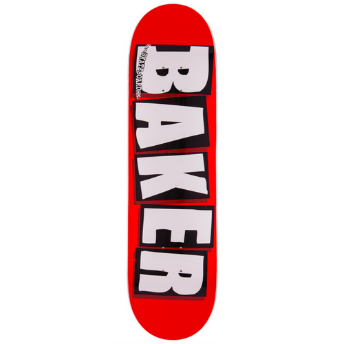 Baker Brand Logo White 7.56" Skateboard Deck