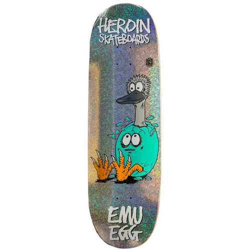 Heroin Emu Egg Holographic 9.25" Skateboard Deck