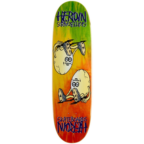 Heroin Symmetrical Egg Rainbow 8.75" Skateboard Deck