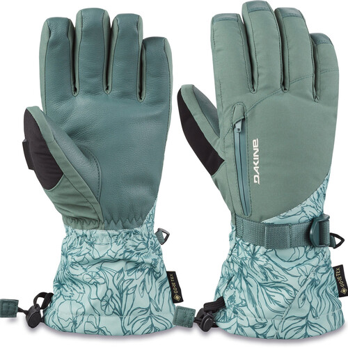 Dakine Sequoia Leather Palm Poppy Iceberg Womens Gore-Tex Gloves [Size: Small]