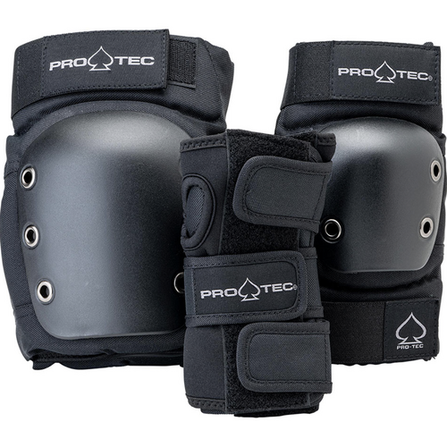 ProTec Street Knee, Elbow & Wrist Black Adults Skateboard Pads