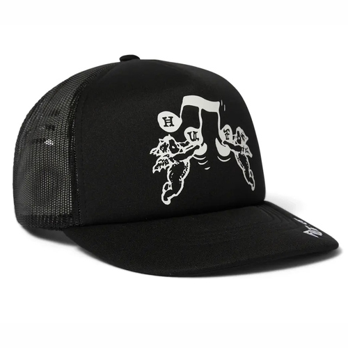 Huf Song Black Snapback Trucker Cap Hat