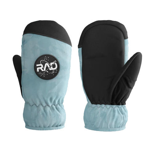 Rad Tropical Space Blue Junior Snowboard Mitts [Size: Large]