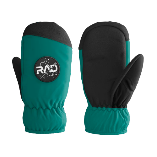 Rad Tropical Space Teal Junior Snowboard Mitts