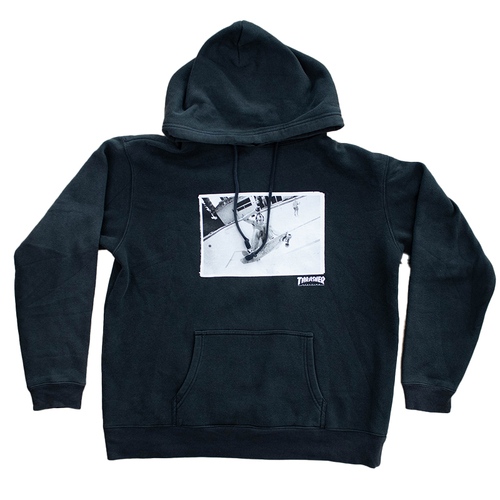 Thrasher Black Photo Hoodie X-Large Used Vintage