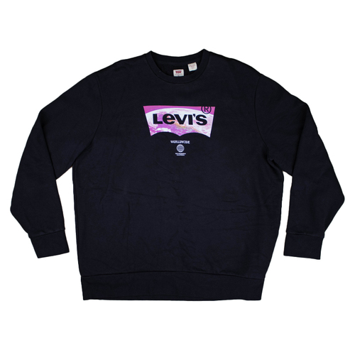 Levi's Jumper XL Black Mens Used Vintage