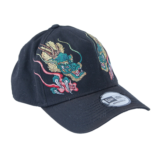 New Era Double Dragon Cap Hat Used Vintage