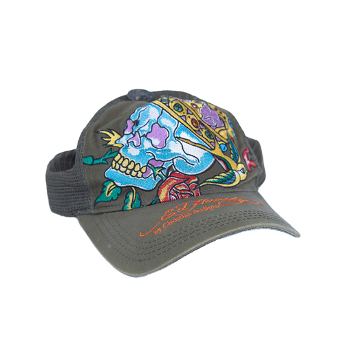 Ed Hardy Skull Trucker 1990's Used Vintage