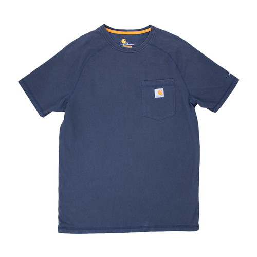 Carhartt Relaxed Fit Navy Medium Mens T-Shirt Used Vintage