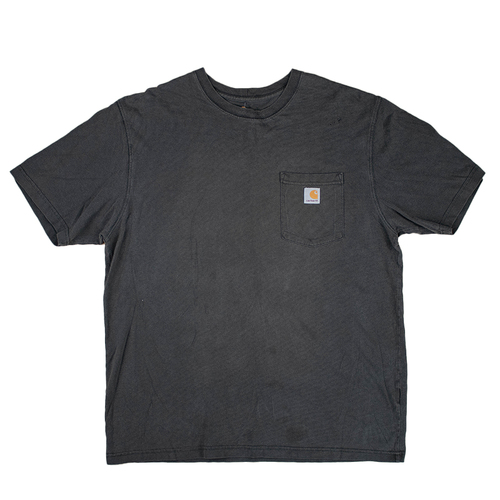 Carhartt Pocket Grey XL Box Fit Mens T-Shirt Used Vintage