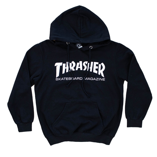 Thrasher Skateboard Magazine Black Medium Hoodie Used Vintage