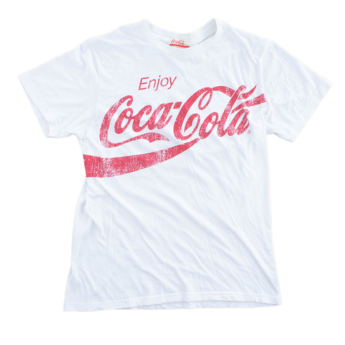 Coca Cola White T-Shirt Small Used Vintage