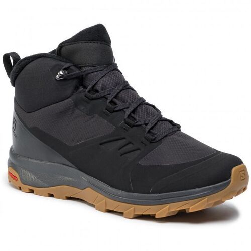 Salomon Outsnap CSWP Black Ebony Waterproof Mens Shoes