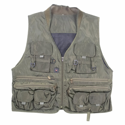 Military Green Nylon Vest Japanese Used Vintage