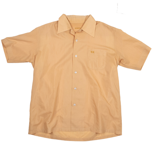 McGregor X-Large Peach Brown Short Sleeve Shirt Used Vintage