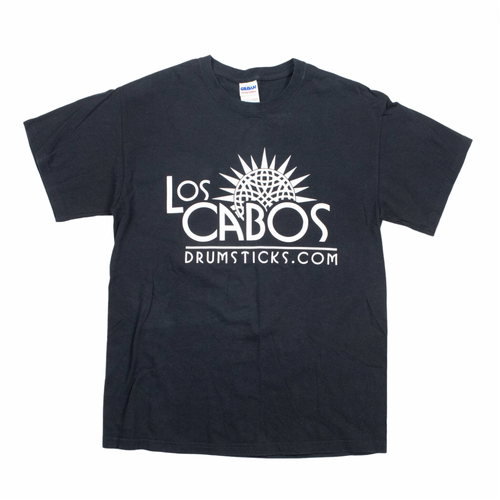 Los Cabos Drumsticks Medium Black T-Shirt Used Vintage