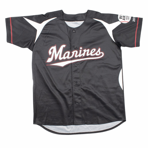 Chiba Lotte Marines Japanese Baseball Jersey Large Used Vintage