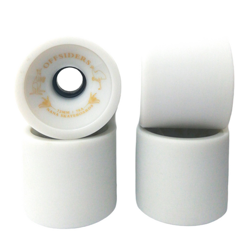 Nana Offsiders White 72mm 78a Skateboard Wheels