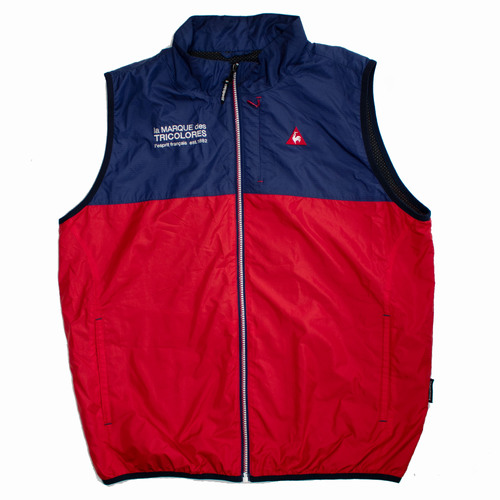 Lecoqsportif Vest Navy Red Large Used Vintage