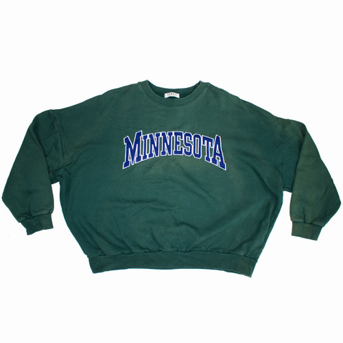 Zombie Eccentric Minnesota College Jumper Green Used Vintage