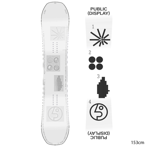 Public Snowboards Public Display Mens 2025 Snowboard [Size: 153cm]