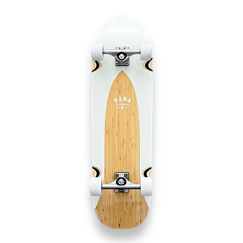 Nana Boomer Tenor White 35" Complete Cruiser Skateboard