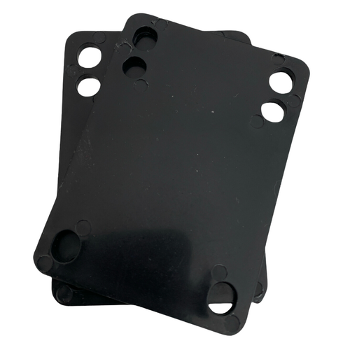 Trinity 1/8" Hard Risers Black Skateboard Riser Pads