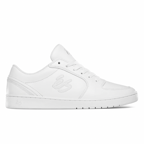 éS EOS White Leather Mens Skateboard Shoes