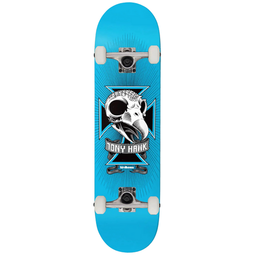 Birdhouse Skull 2 Light Blue 8.0" Complete Skateboard